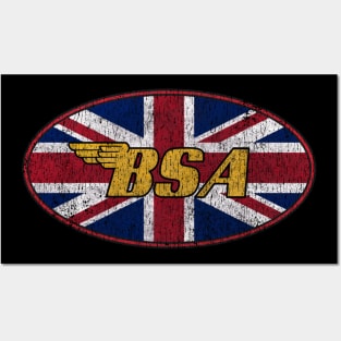 BSA vintage motorcycle Posters and Art